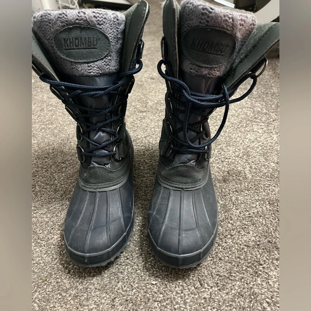 Khombu Boots Gray Woman Size 7‎